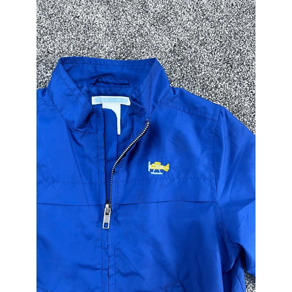 Janie and‎ Jack Blue Full Zip Jacket Windbreaker Toddler 12-24 Months